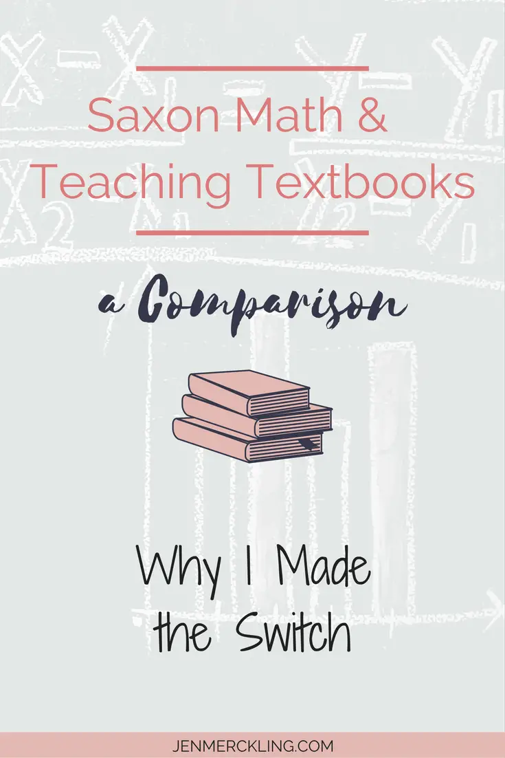 Why I switched Homeschool Math Curriculum! Compare Saxon Math and Teaching Textbooks!