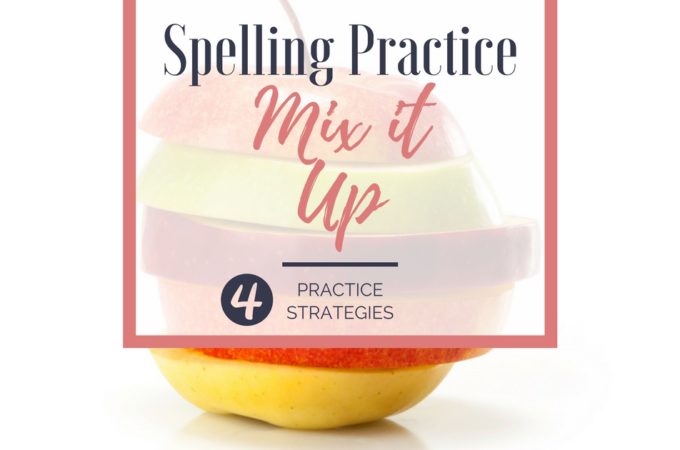 Getting our kids to practice spelling words—sometimes it feels like pulling teeth. We know spelling practice has to happen, but it doesn’t have to be busy work! I’m sharing 4 strategies to spice up your spelling routine!