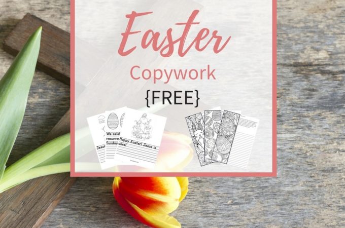 Grab your Free Easter Copywork! Created for multiple-ages, the copywork includes coloring and bible verses--10 pages total, to help your family celebrate Easter!