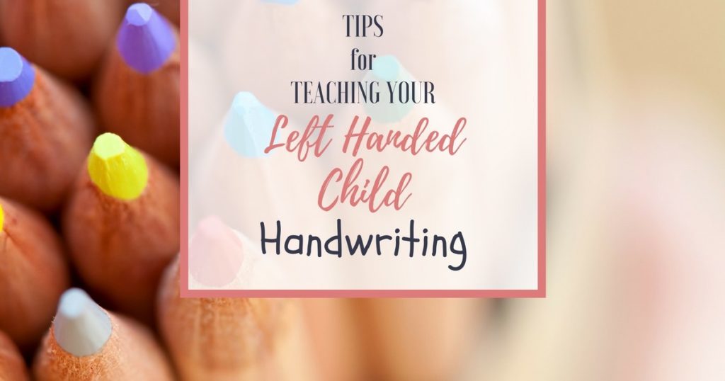 Teaching your left handed child handwriting can be challenging--especially if you are right handed! I have two left handed sons--here's what I've learned to help teach them handwriting!