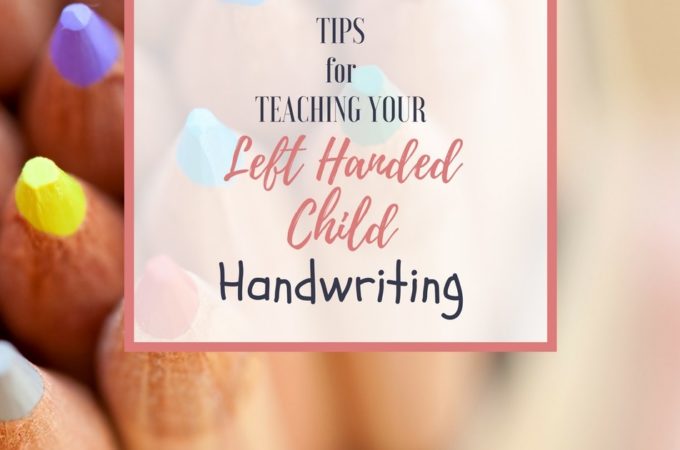 Teaching your left handed child handwriting can be challenging--especially if you are right handed! I have two left handed sons--here's what I've learned to help teach them handwriting!