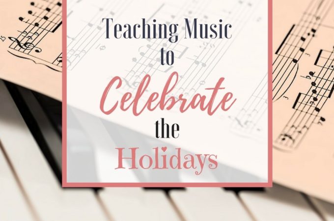 Incorporate music lessons into your homeschool holiday celebrations! Teaching music to elementary aged children is simple and fun when combined with holidays and special days throughout the year!