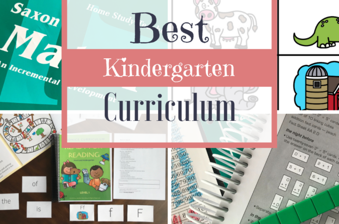 Homeschool Kindergarten Reading Curriculum
