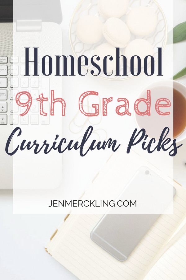 Let's talk homeschooling high school! Here are my homeschool 9th grade curriculum choices--old favorites and new curriculum picks!