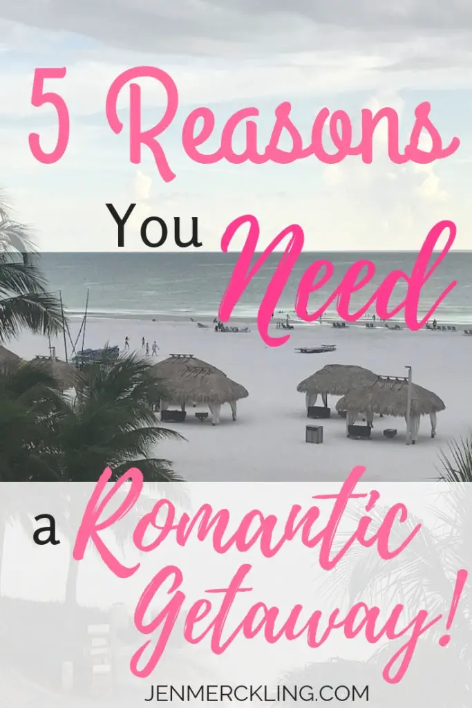 After 21 years of marriage, I treasure romantic getaways!  Here are 5 Reasons Romantic Getaways should be a Top Priority for you and your marriage!