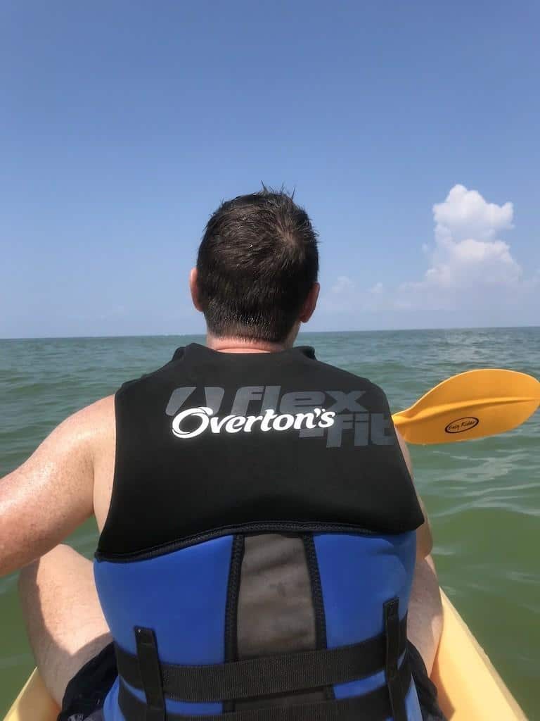 Guest on Double Kayak at the JW Marriott Marco Island Beach Resort
