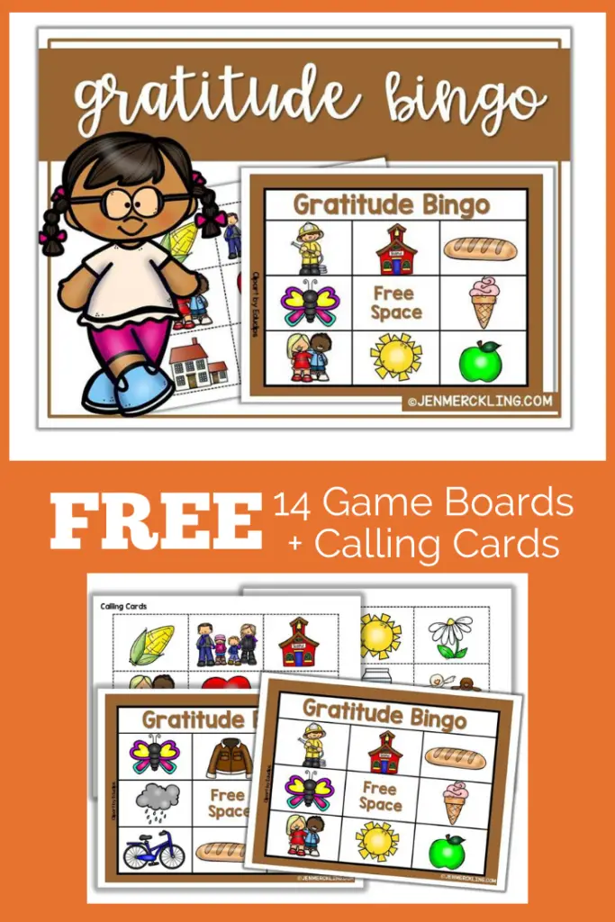 Get ready for Thanksgiving with this super sweet Gratitude Bingo Game! Help your little ones build the habit of gratitude and thankfulness! A perfect Thanksgiving Game for your kids! #thanksgiving #game #bingo #gratitude #thankfulness #preschool #freebie