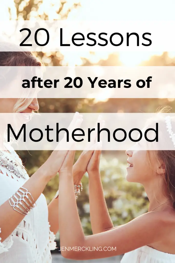 20 Lessons after 20 Years of Motherhood