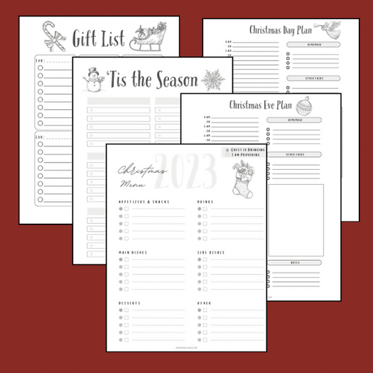Collection of Free Christmas Planner Printables