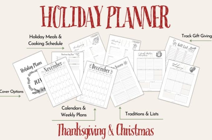Samples of Free Christmas Planner Printables