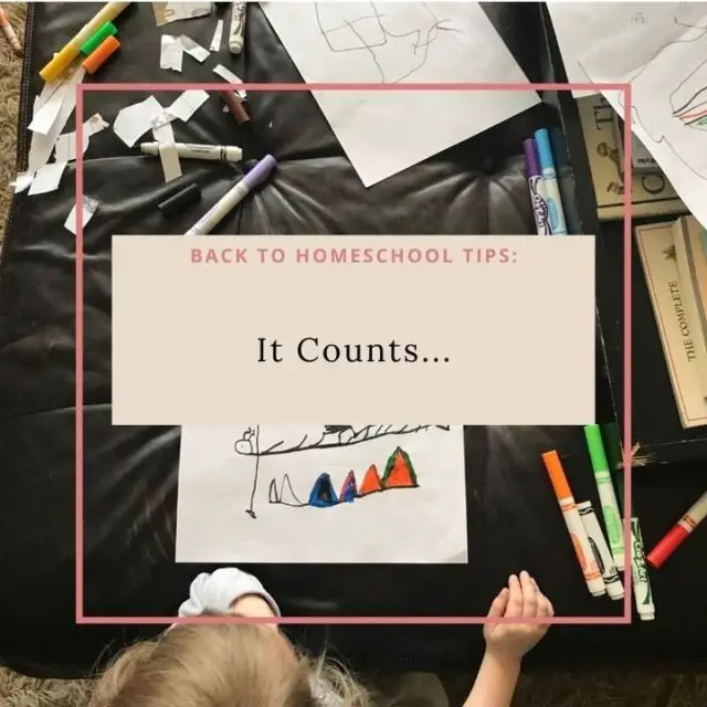 We can be reluctant to "count" activities that didn't come in our packaged curriculum as "school". 

❤️But so much counts...(I think it may all count??)

(I honestly have a hard time trying to think of activities that don't count as education!)

🎨Here's just a few: swimming, ballet, soccer practice, nature walk, going to the playground, coloring, cutting, video games, reading books together, cooking, chores, dress-up, video creation, poetry writing, imaginary play, documentaries, vacations, the grocery story, Sunday School, camp, museums, legos, collections, lunch with friends, planning a party, and the list goes on & on...

 👀 Watch for the learning that is happening all around you! 

🌻Life is an amazing teacher & there is so much to learn! Our kids know that instinctively--we can trust them to be curious. We can become curious again...