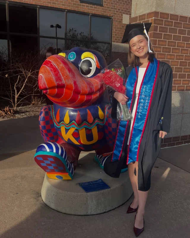 Audrey graduated from KU over the weekend!! We’re so proud of her!! ❤️💙🥰🎉